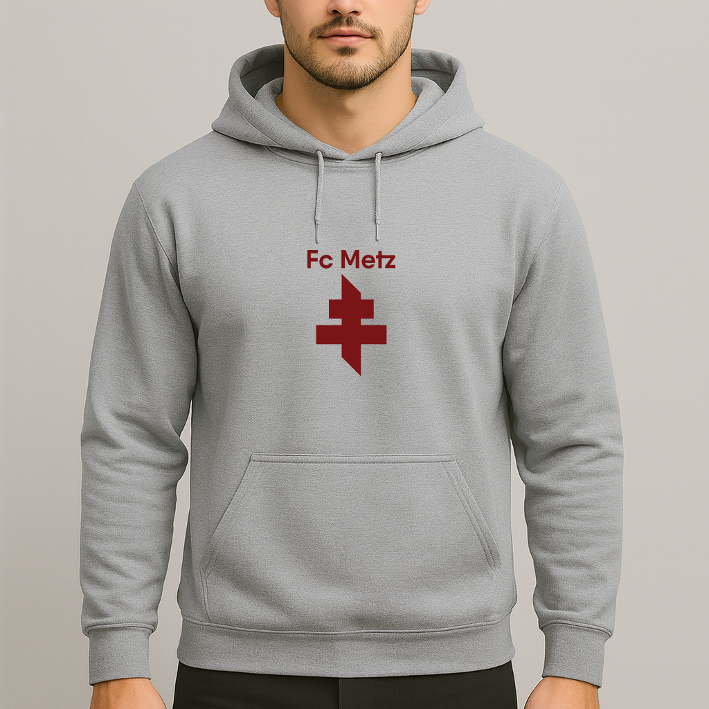 Men's FC Metz Soccer Logo Pullover Hoodie