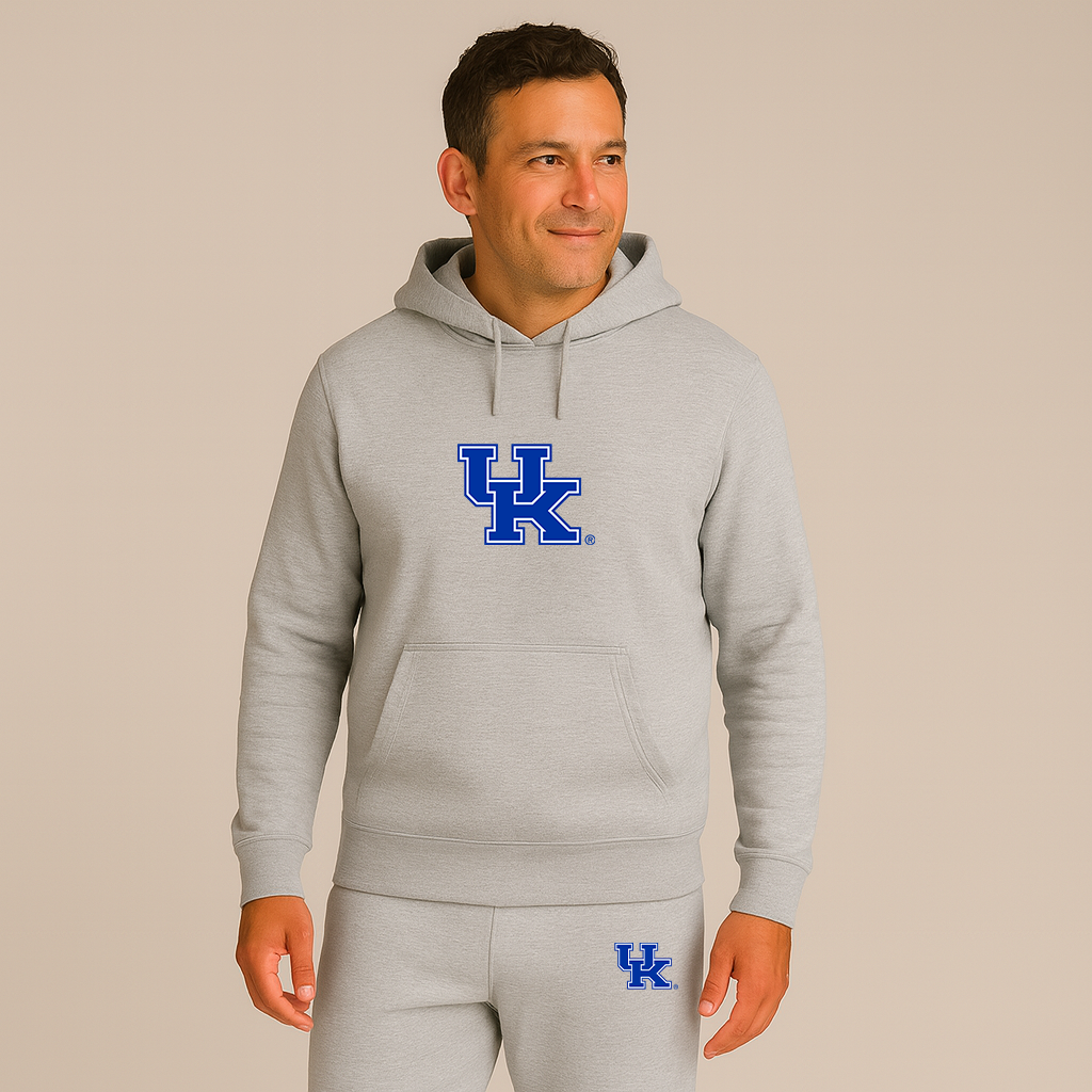 Men's Kentucky Wildcats Logo Hoodie Joggers Set