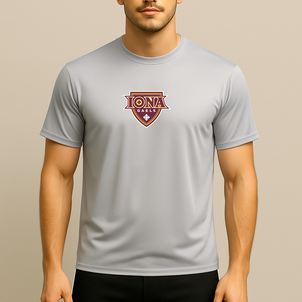 Men's Iona Gaels Logo Polyester T-Shirt
