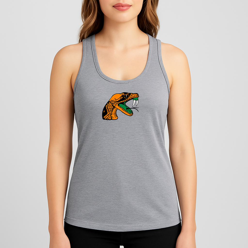 Women's Florida AM Rattlers Logo Next Level Ideal Racerback Tank