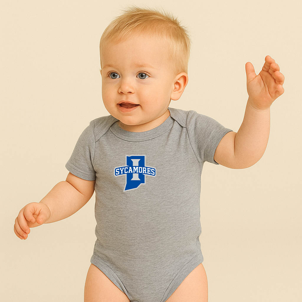 Indiana State Sycamores Logo Baby Romper Onesie