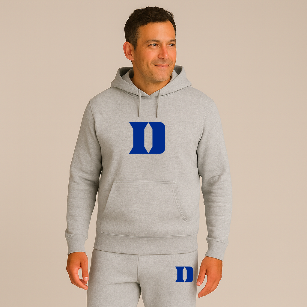 Men's Duke Blue Devils Logo Hoodie Joggers Set