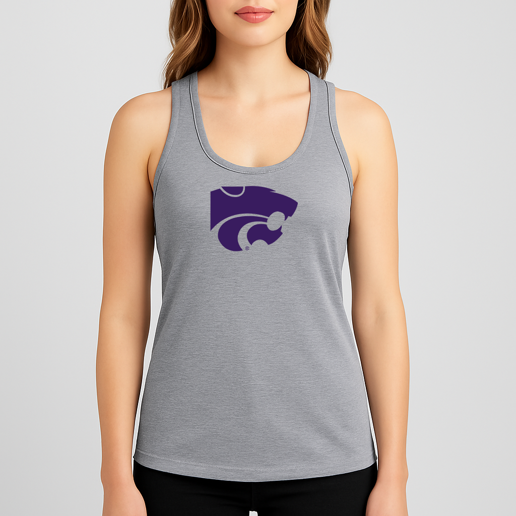 Women's Kansas State Wildcats Logo Next Level Ideal Racerback Tank
