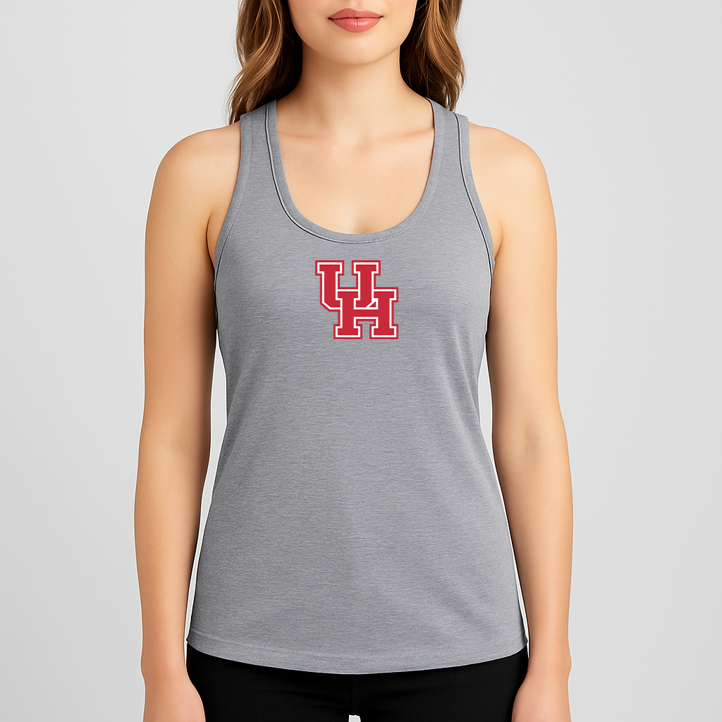 Women's Houston Cougars Logo Next Level Ideal Racerback Tank