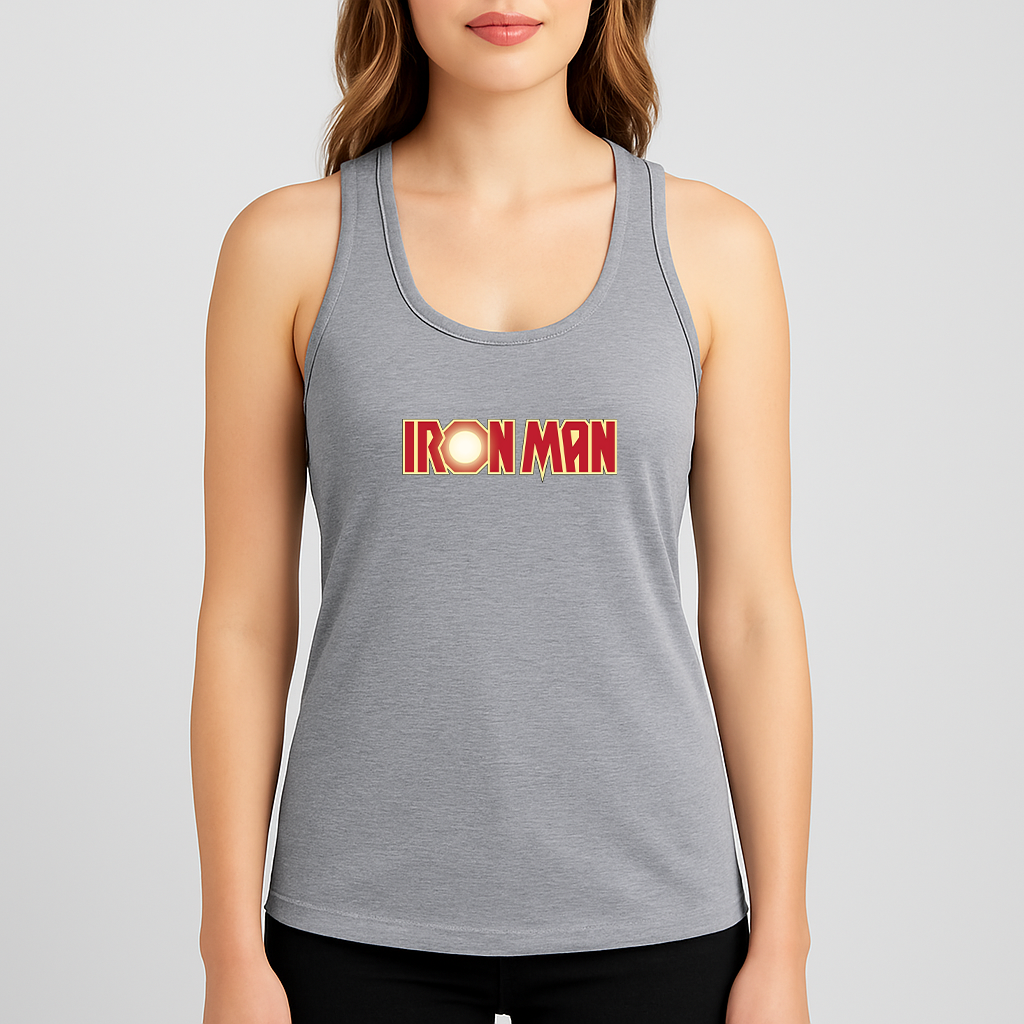 Women's Iron Man Marvel Superhero Racerback Tank Top
