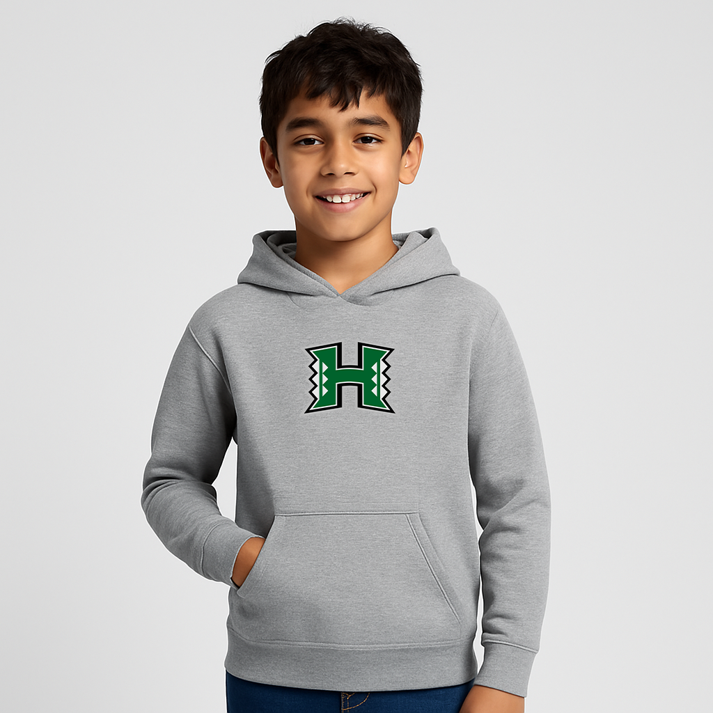 Youth Hawaii Warriors Logo Pullover Hoodie