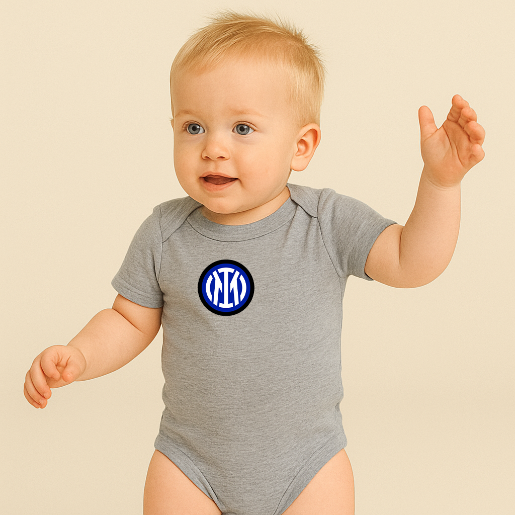 Inter Milan 2025 Soccer Logo Baby Romper Onesie