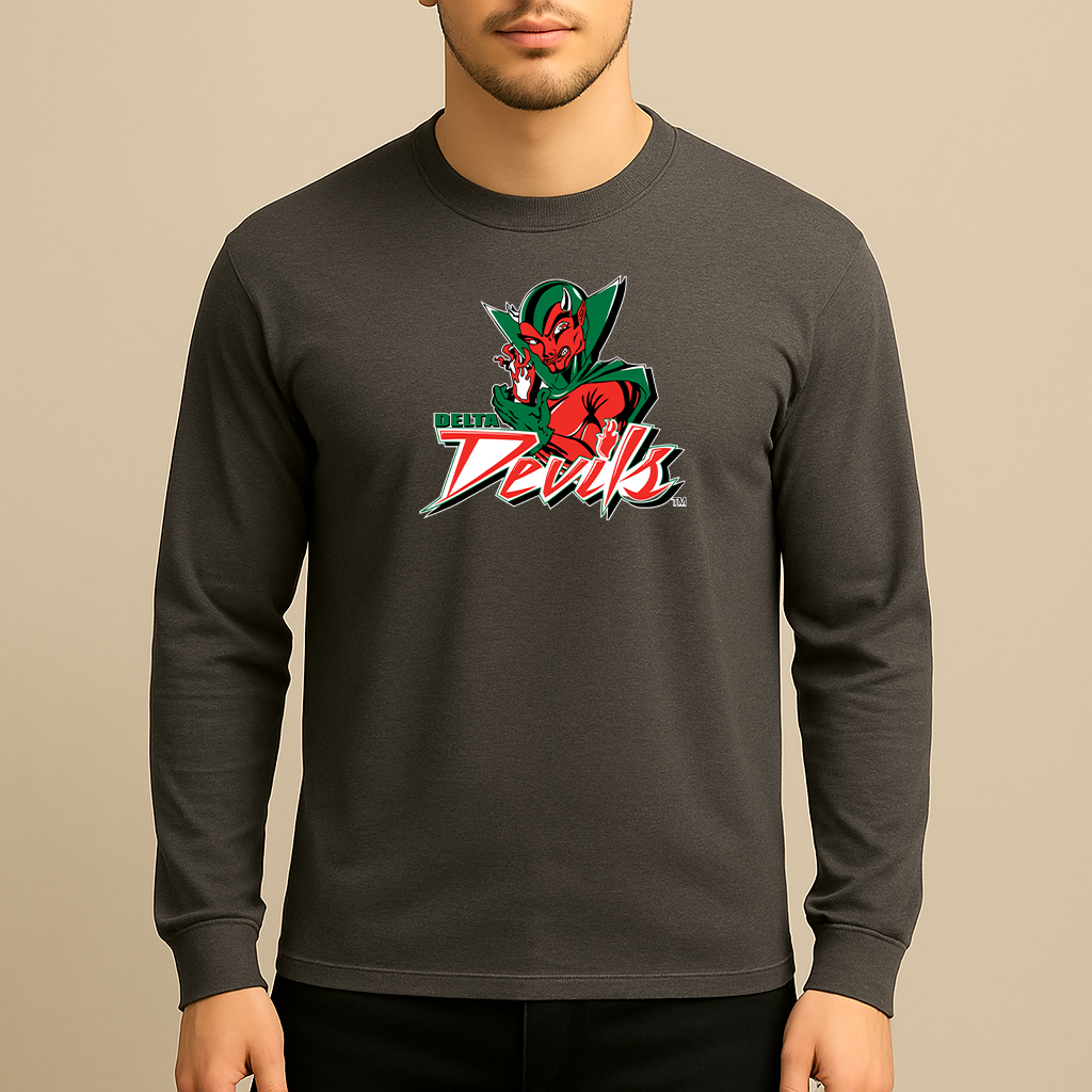 Men's MVSU Delta Devils Logo Long Sleeve T-Shirt