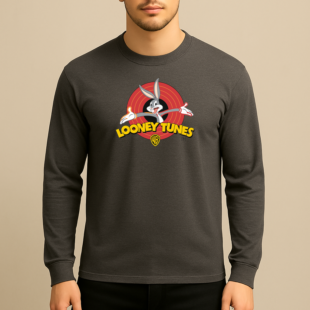 Men's Looney Tunes Warner Brothers Cartoon Long Sleeve T-Shirt