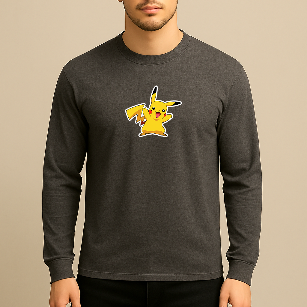 Pikachu Cartoon Long Sleeve T-Shirt