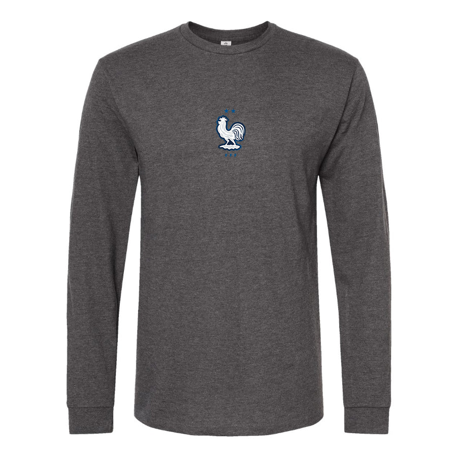 Men's France National Soccer Team  Long Sleeve T-Shirt