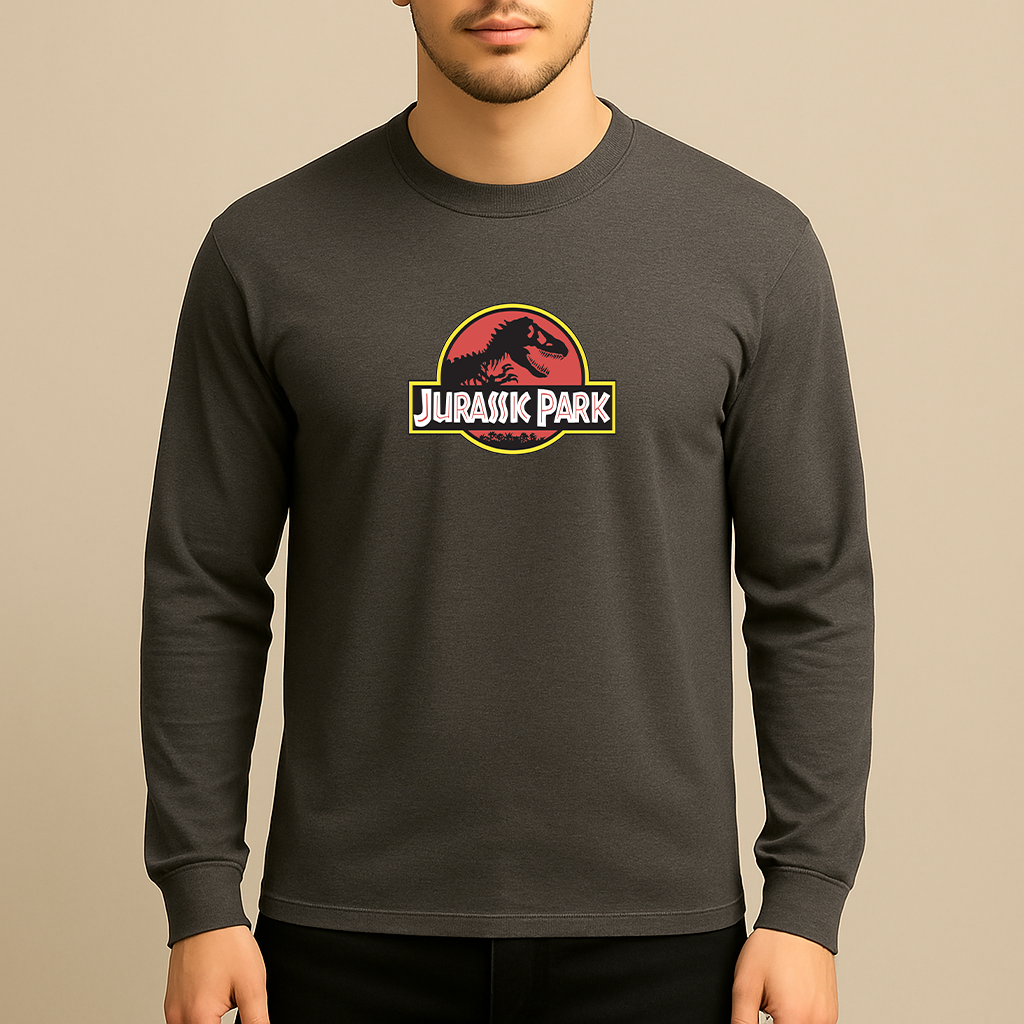 Men's Jurassic Park Movie Long Sleeve T-Shirt
