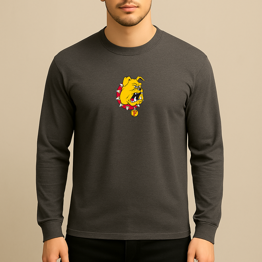 Men's Ferris State Bulldogs Logo Long Sleeve T-Shirt