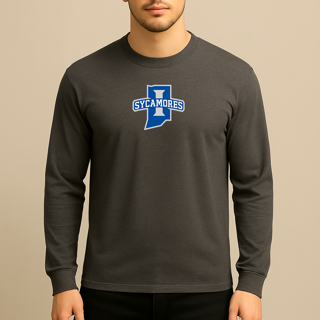 Men's Indiana State Sycamores Logo Long Sleeve T-Shirt