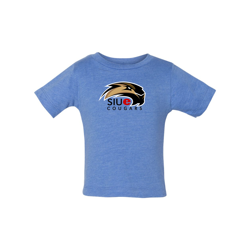 SIU Edwardsville Cougars Logo BELLA CANVAS Infant Jersey Tee