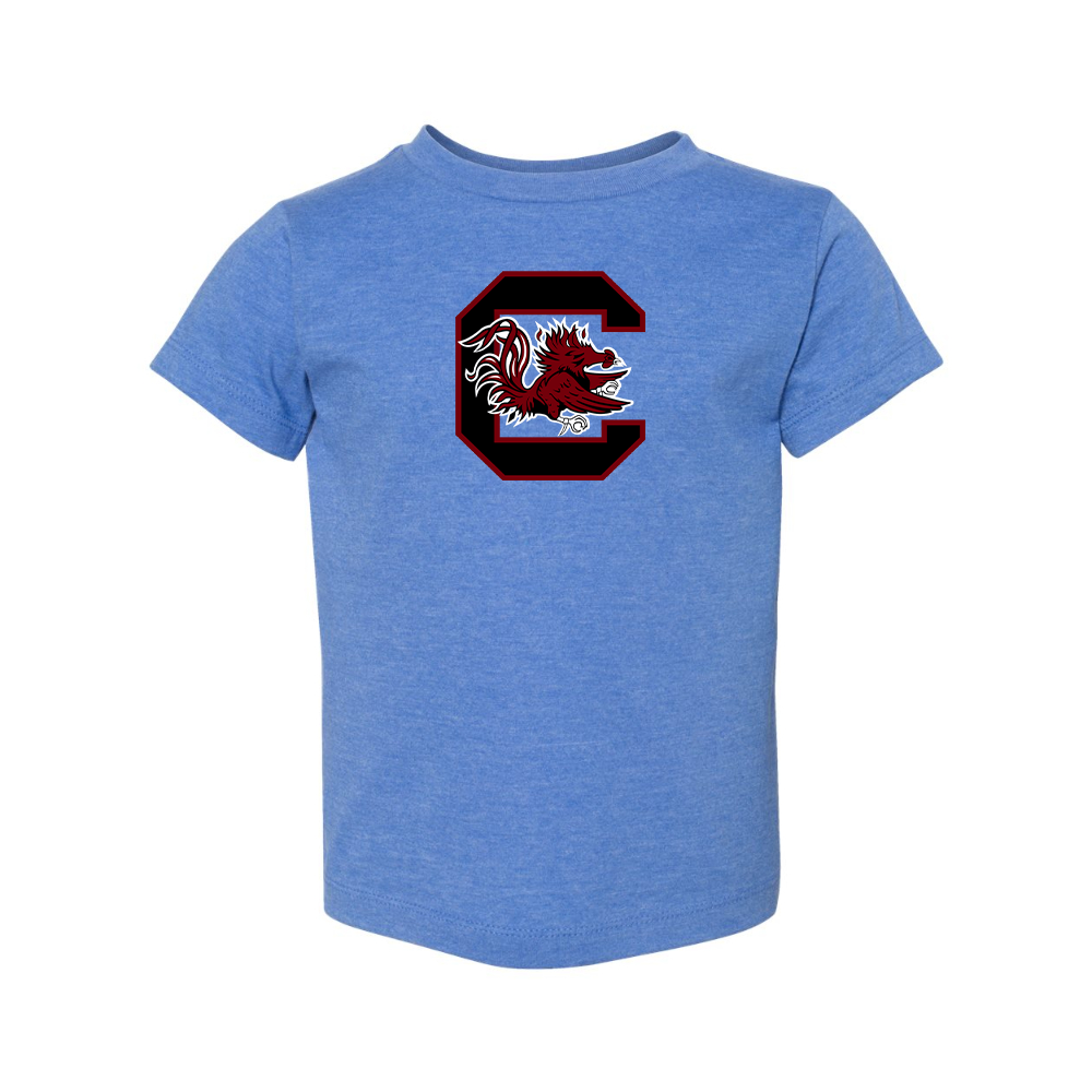 South Carolina Gamecocks Logo BELLA  CANVAS Toddler Jersey Tee