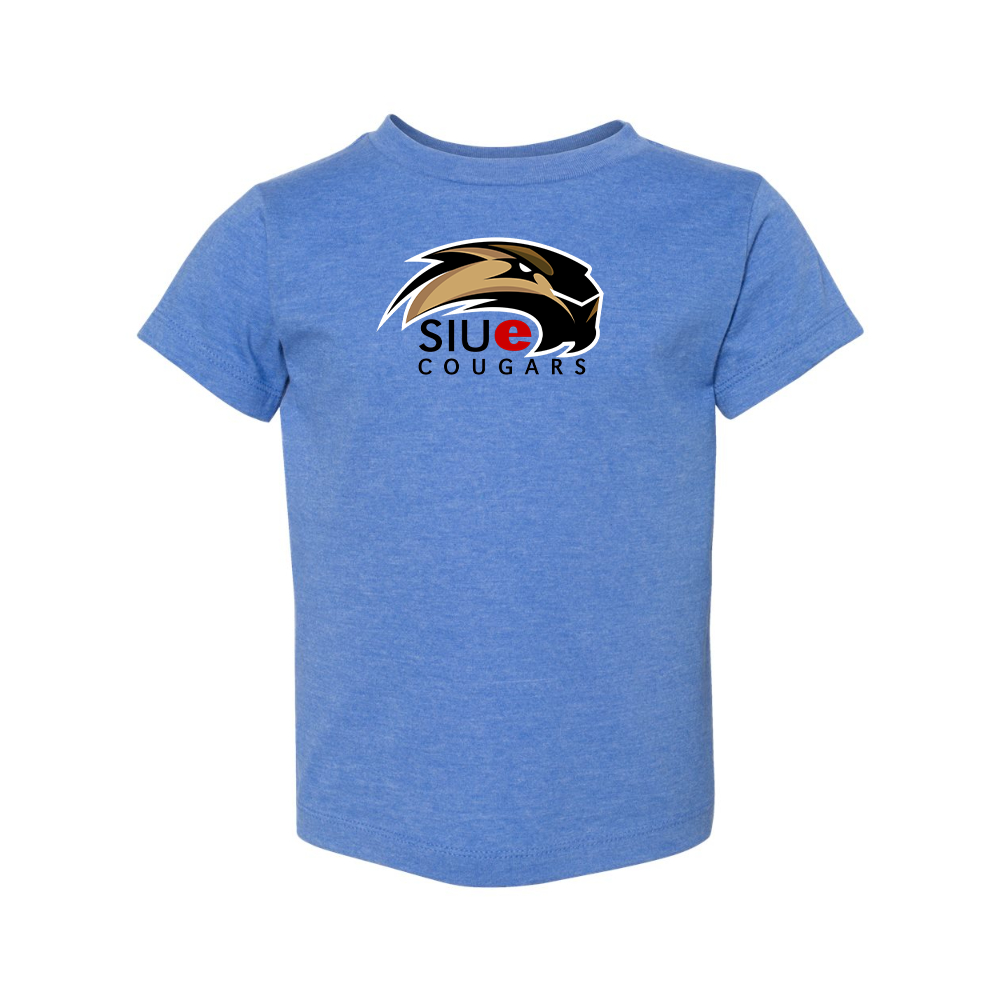 SIU Edwardsville Cougars Logo BELLA  CANVAS Toddler Jersey Tee