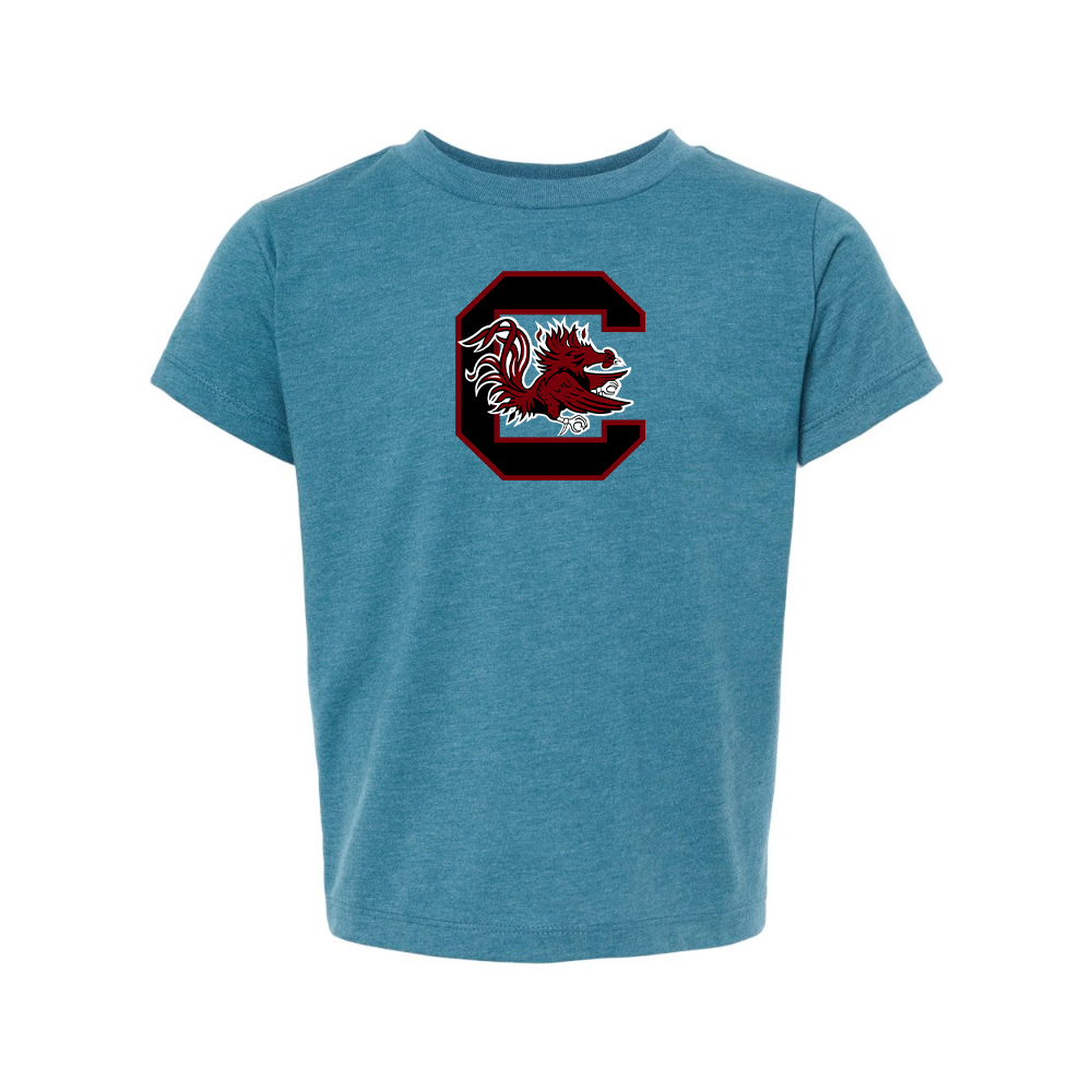 South Carolina Gamecocks Logo BELLA  CANVAS Toddler Jersey Tee