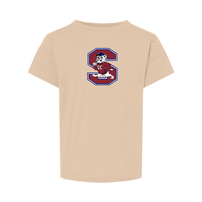 South Carolina State Bulldogs Logo BELLA  CANVAS Toddler Jersey Tee