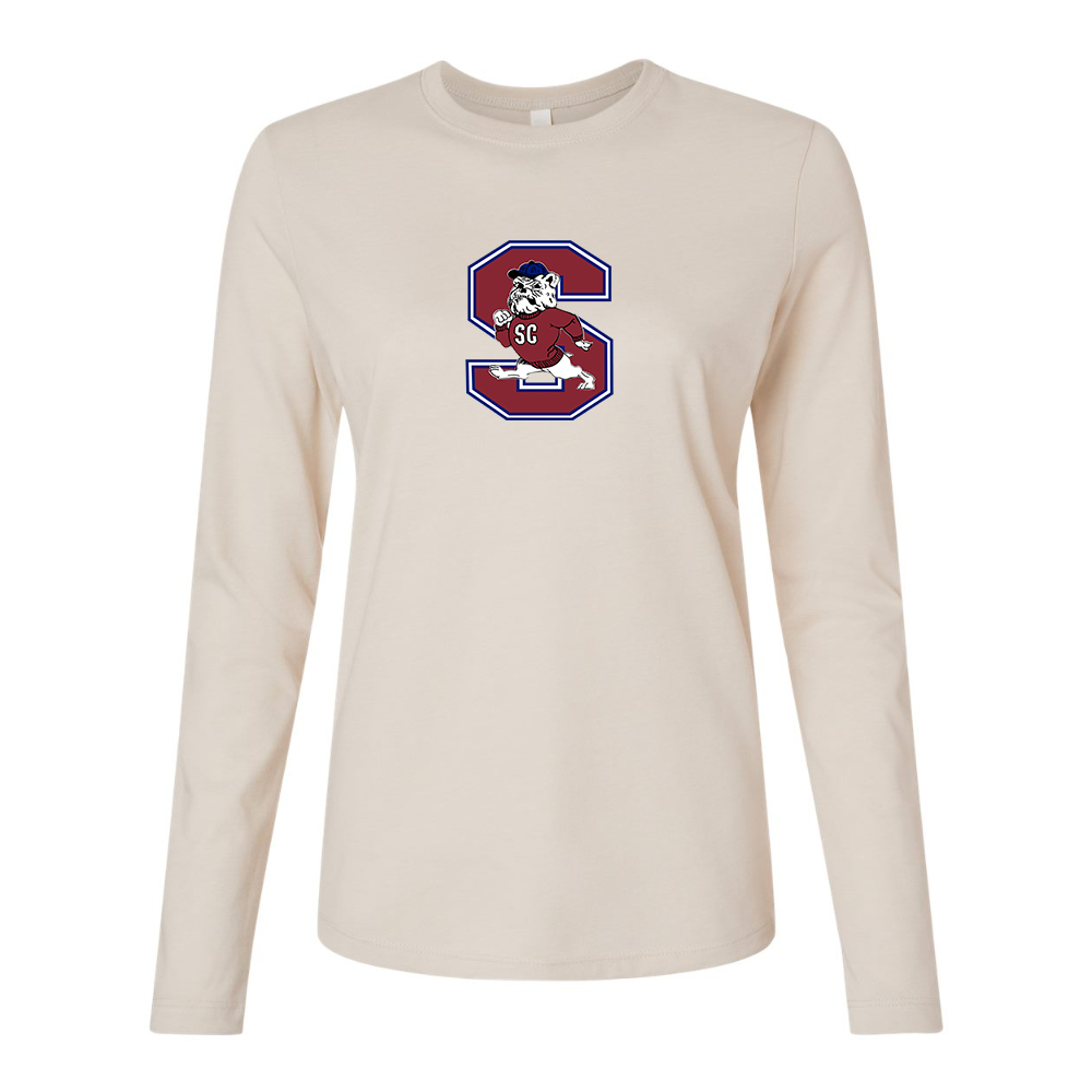 BELLA CANVAS Women’s South Carolina State Bulldogs Logo Jersey Long Sleeve Tee