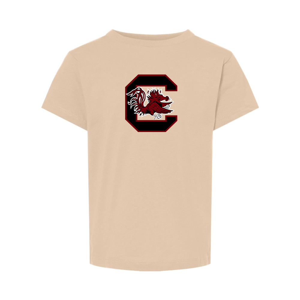 South Carolina Gamecocks Logo BELLA  CANVAS Toddler Jersey Tee