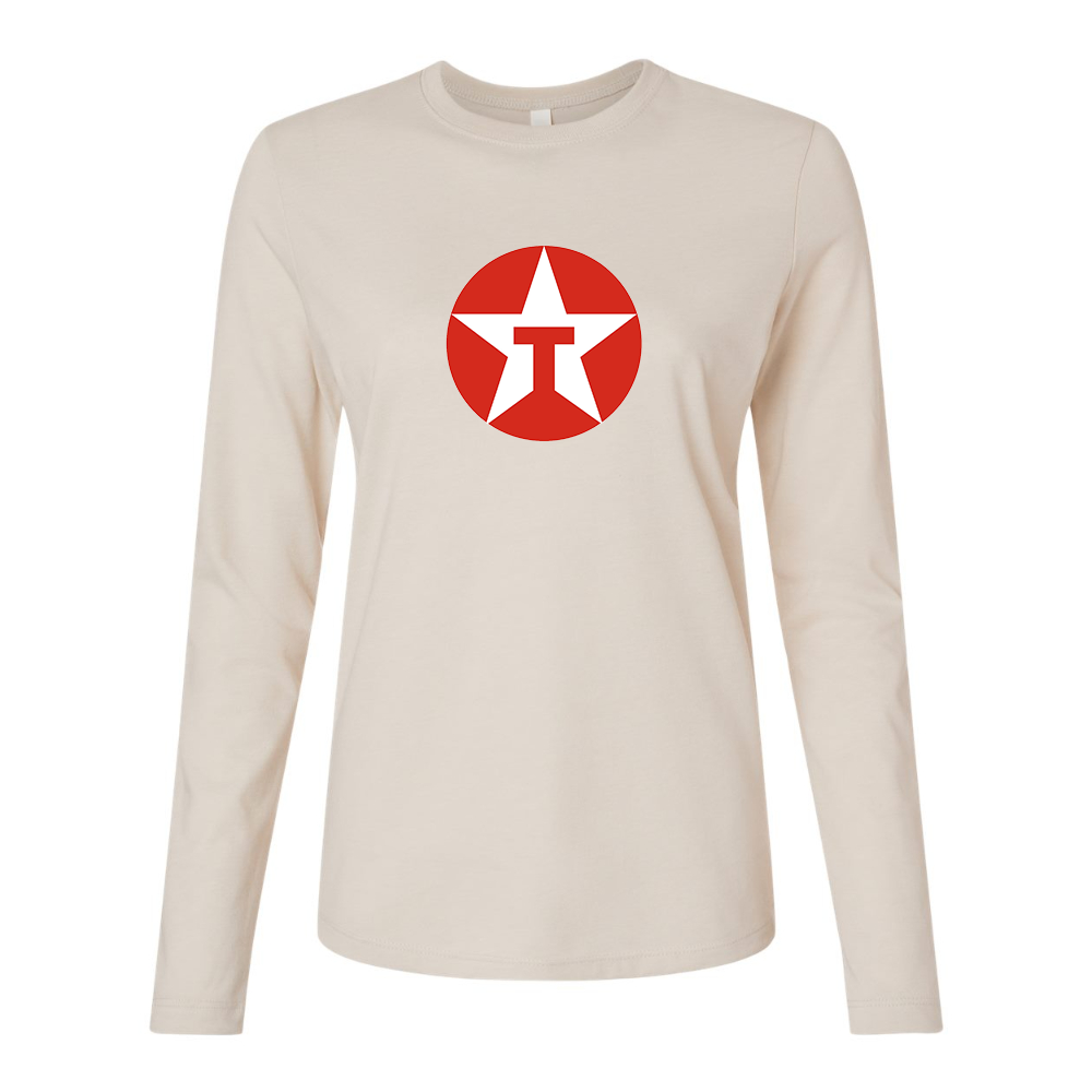 BELLA CANVAS Women’s Texaco Logo Jersey Long Sleeve Tee