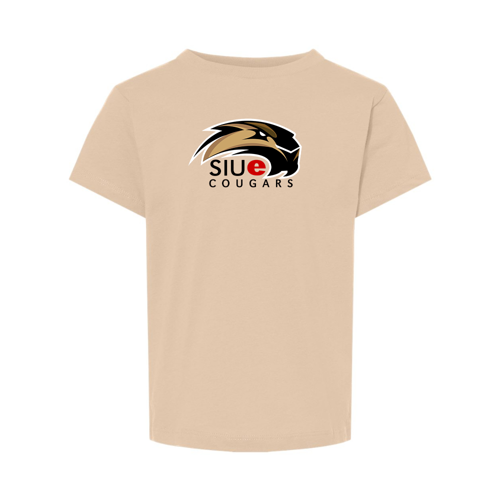 SIU Edwardsville Cougars Logo BELLA  CANVAS Toddler Jersey Tee