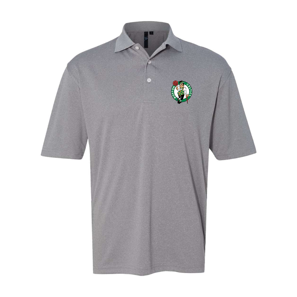 Men's Boston Celtics Logo Sierra Pacific Moisture Free Mesh Polo