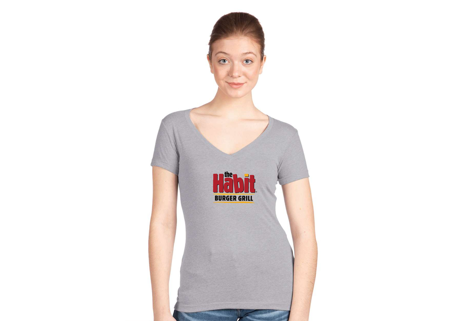 Women's The Habit Burger Grill Next Level V-Neck T-Shirt