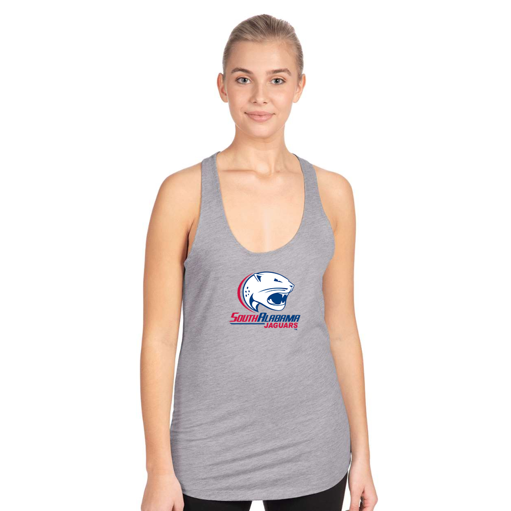 Women's South Alabama Jaguars Logo Next Level Ideal Racerback Tank