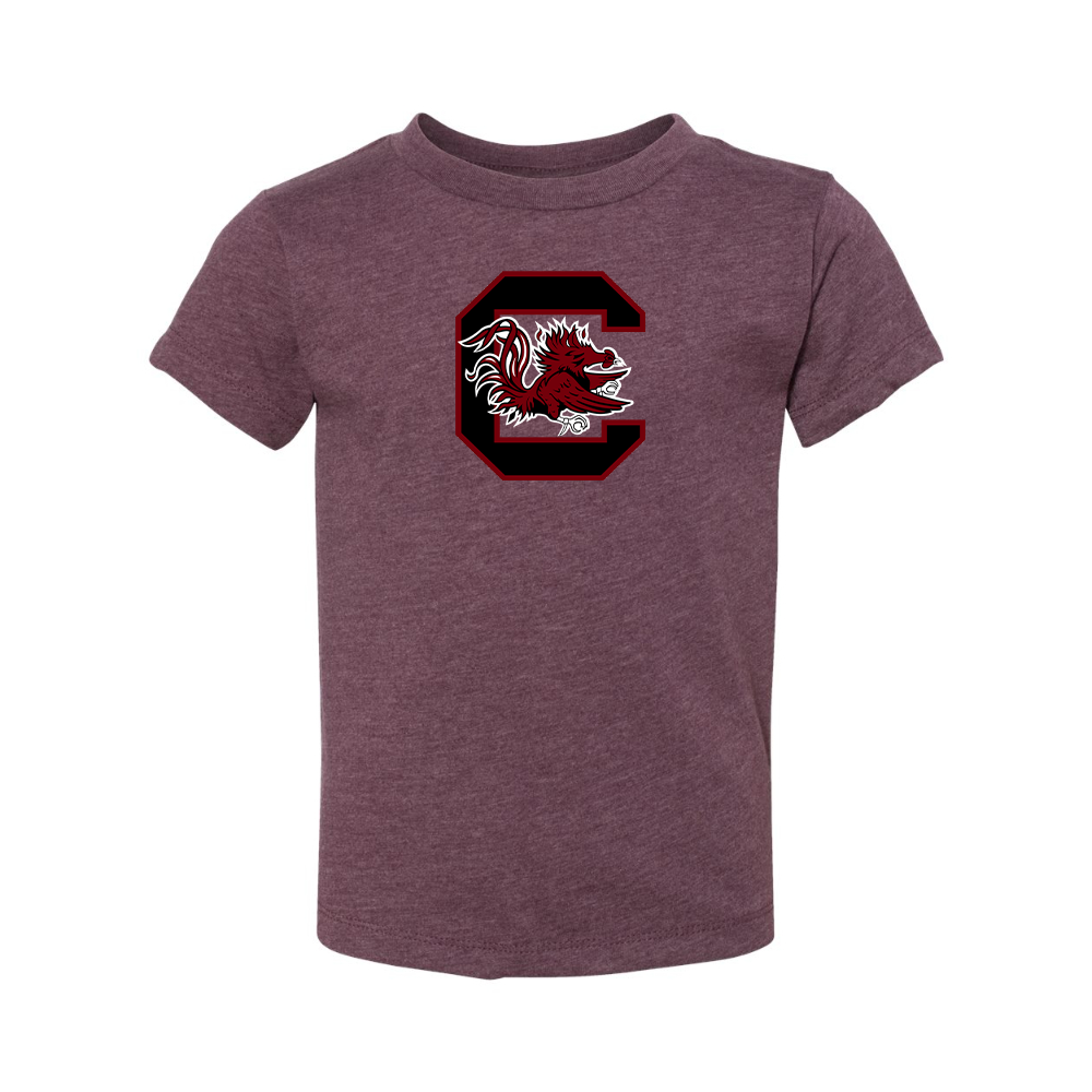 South Carolina Gamecocks Logo BELLA  CANVAS Toddler Jersey Tee