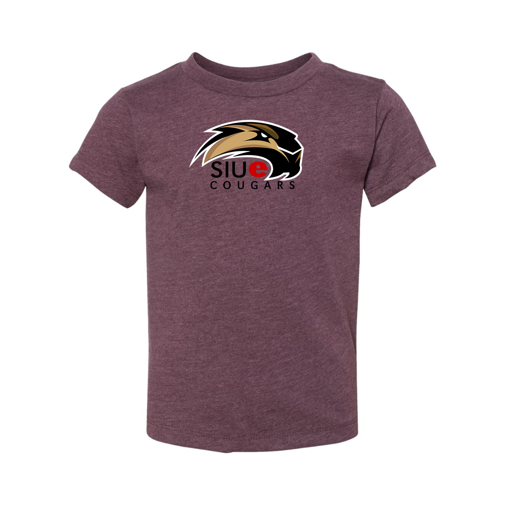 SIU Edwardsville Cougars Logo BELLA  CANVAS Toddler Jersey Tee
