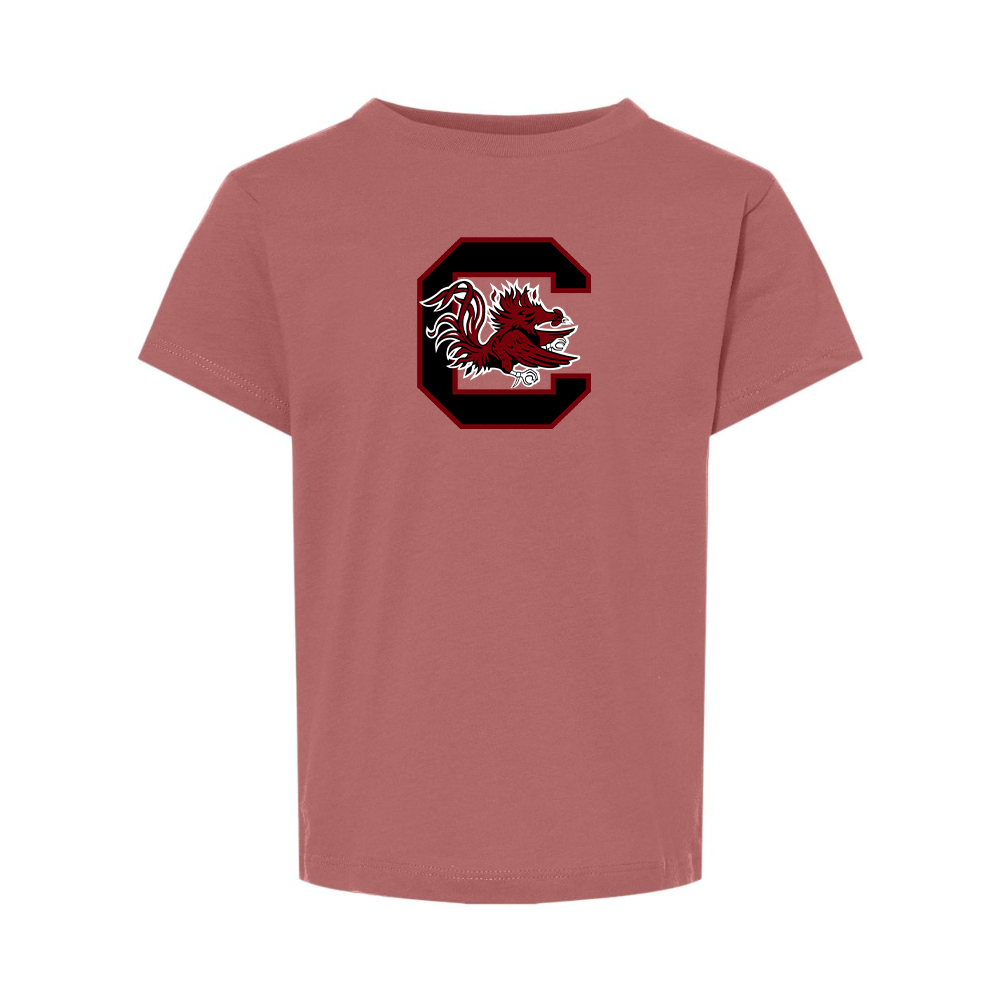 South Carolina Gamecocks Logo BELLA  CANVAS Toddler Jersey Tee