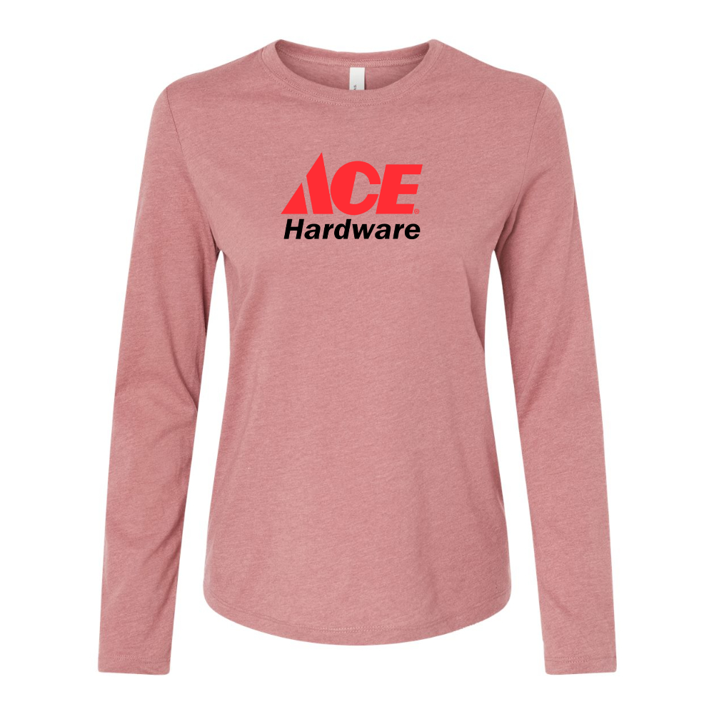 BELLA CANVAS Women’s ACE Hardware Logo Jersey Long Sleeve Tee