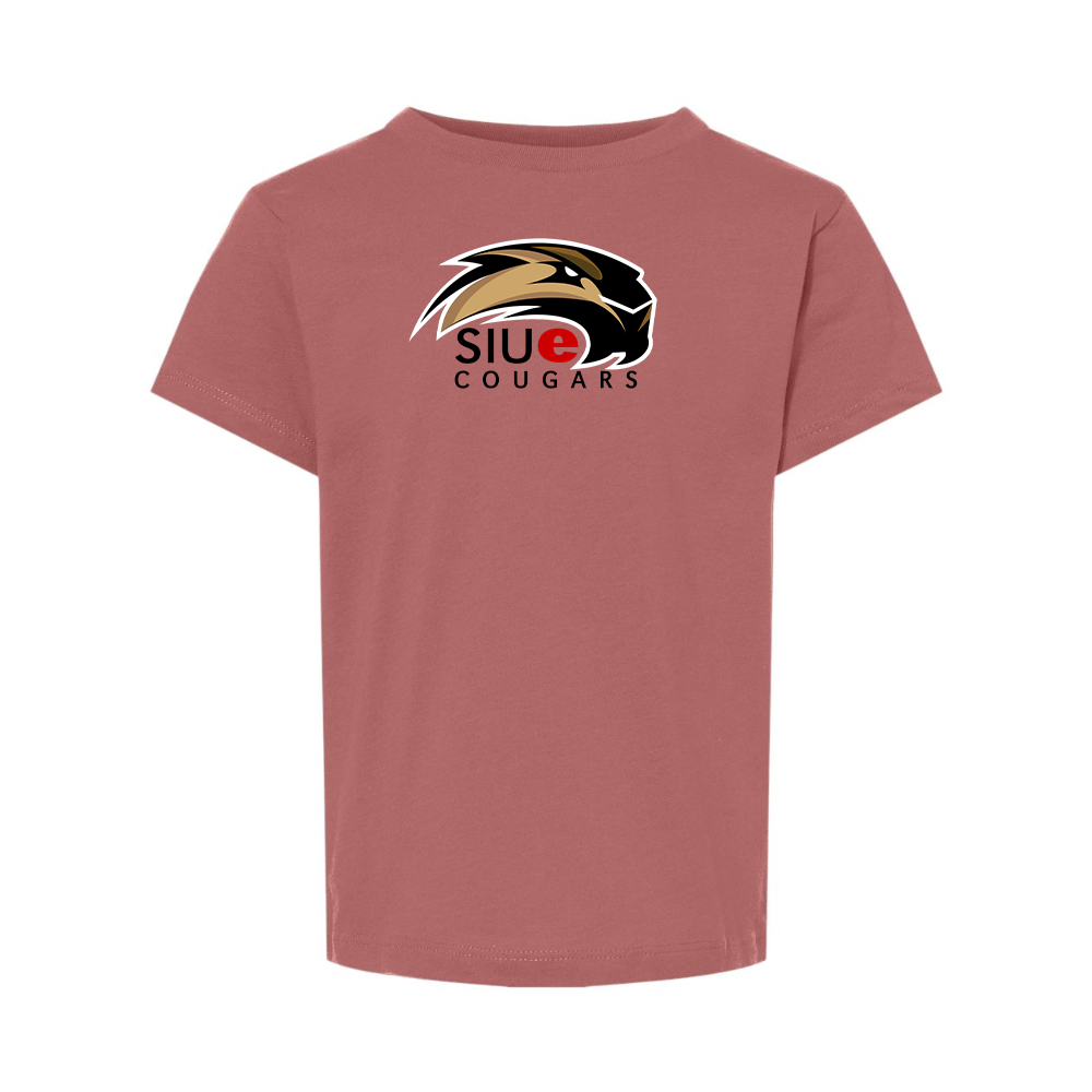 SIU Edwardsville Cougars Logo BELLA  CANVAS Toddler Jersey Tee