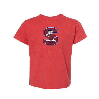 South Carolina State Bulldogs Logo BELLA  CANVAS Toddler Jersey Tee