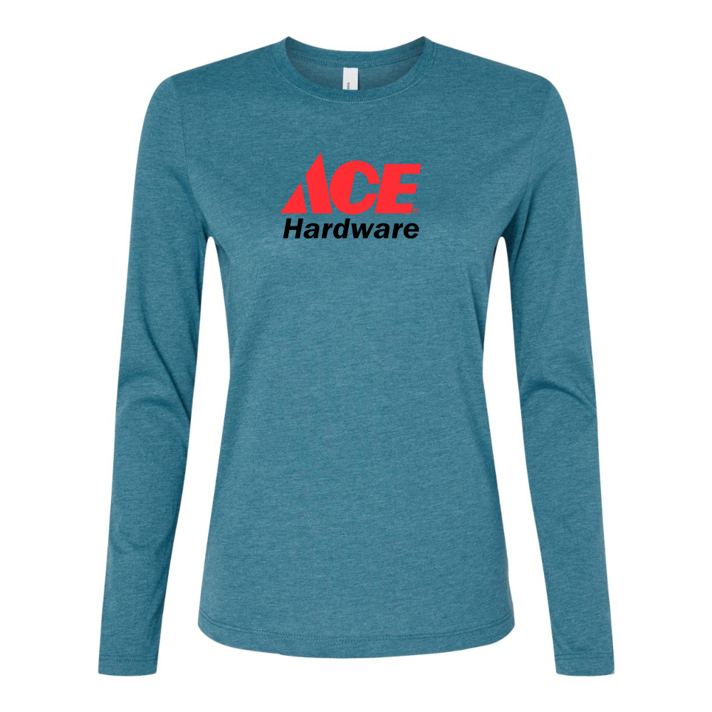 BELLA CANVAS Women’s ACE Hardware Logo Jersey Long Sleeve Tee