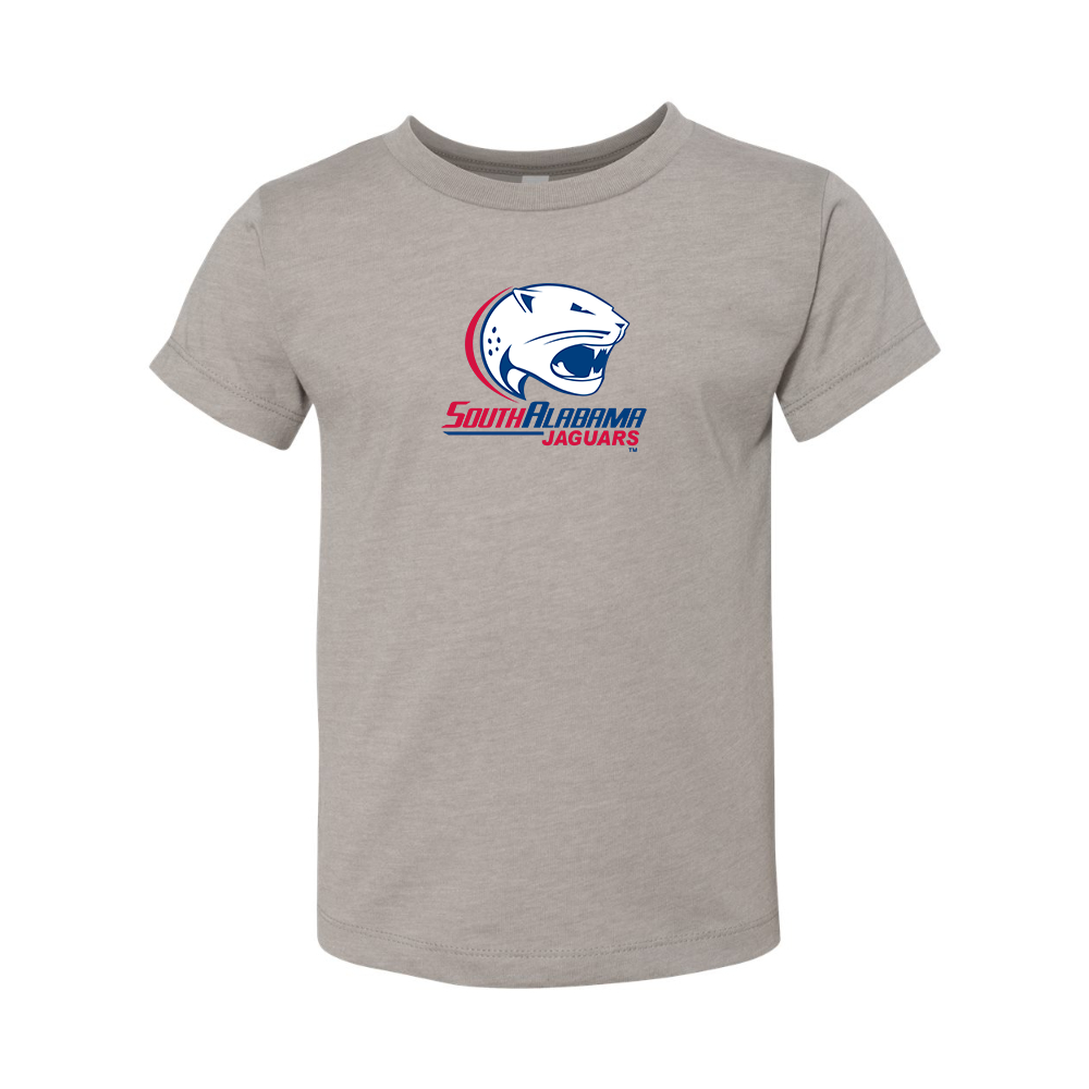 South Alabama Jaguars Logo BELLA  CANVAS Toddler Jersey Tee