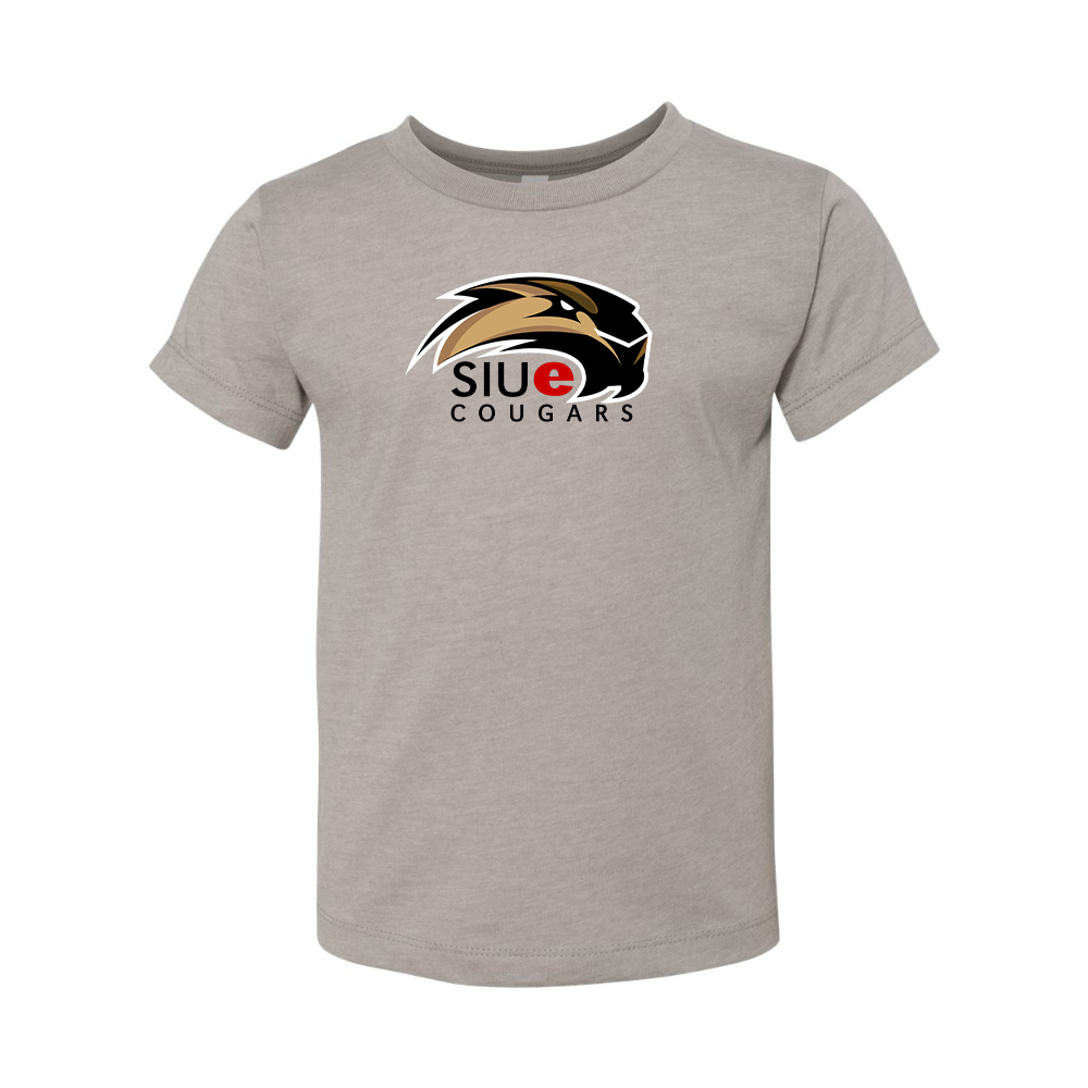 SIU Edwardsville Cougars Logo BELLA  CANVAS Toddler Jersey Tee