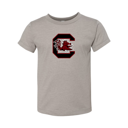 South Carolina Gamecocks Logo BELLA  CANVAS Toddler Jersey Tee
