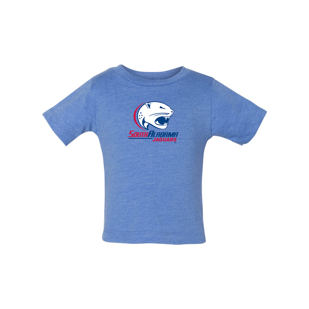South Alabama Jaguars Logo BELLA CANVAS Infant Jersey Tee