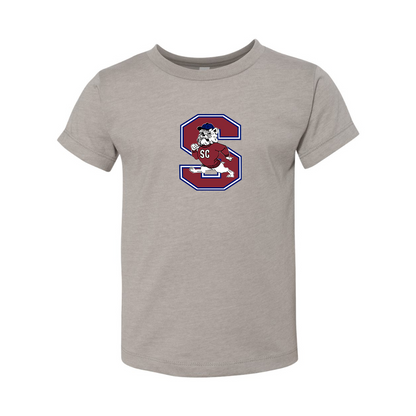 South Carolina State Bulldogs Logo BELLA  CANVAS Toddler Jersey Tee