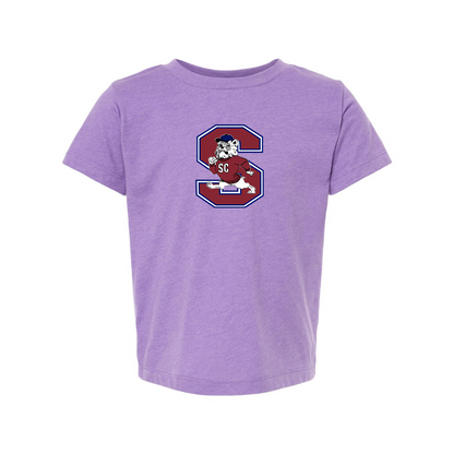 South Carolina State Bulldogs Logo BELLA  CANVAS Toddler Jersey Tee