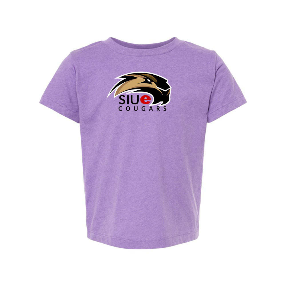 SIU Edwardsville Cougars Logo BELLA  CANVAS Toddler Jersey Tee