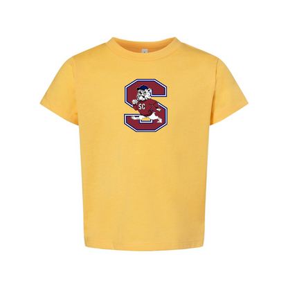 South Carolina State Bulldogs Logo BELLA  CANVAS Toddler Jersey Tee