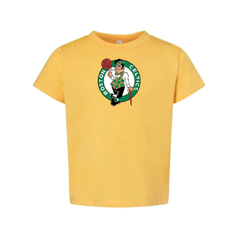 Boston Celtics Logo BELLA  CANVAS Toddler Jersey Tee