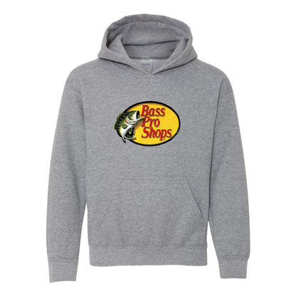 Youth Bass Pro Shops Logo Gildan Heavy Blend  Hooded Sweatshirt