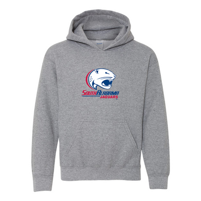 Youth South Alabama Jaguars Logo Gildan Heavy Blend  Hooded Sweatshirt