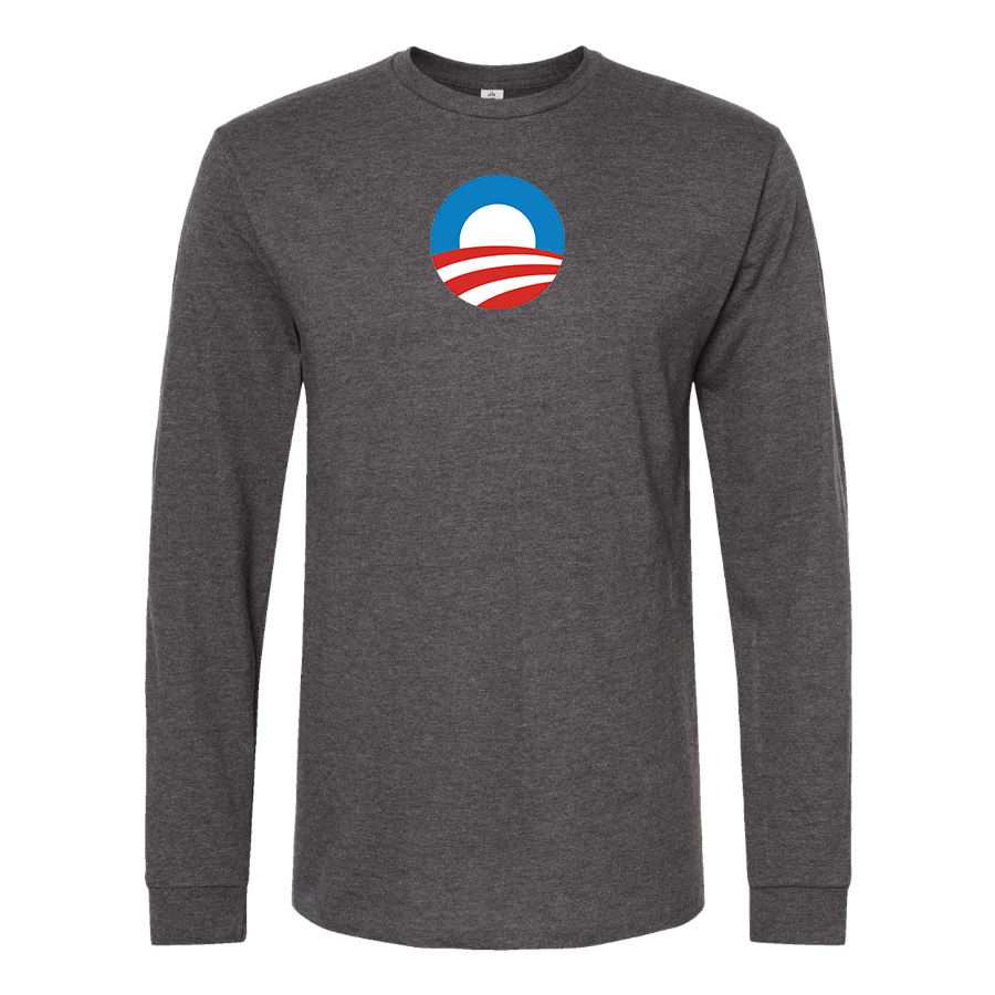 Men's Obama Logo Long Sleeve T-Shirt