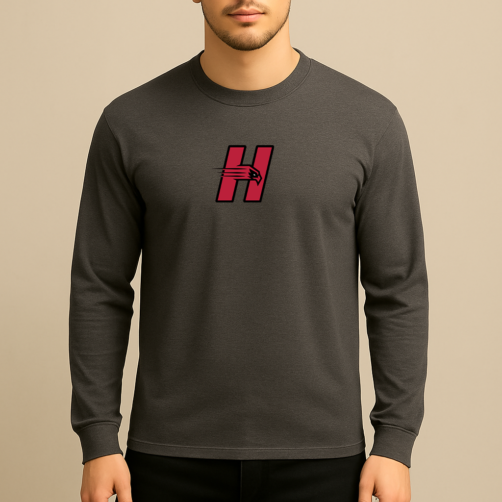 Men's Hartford Hawks Logo Long Sleeve T-Shirt